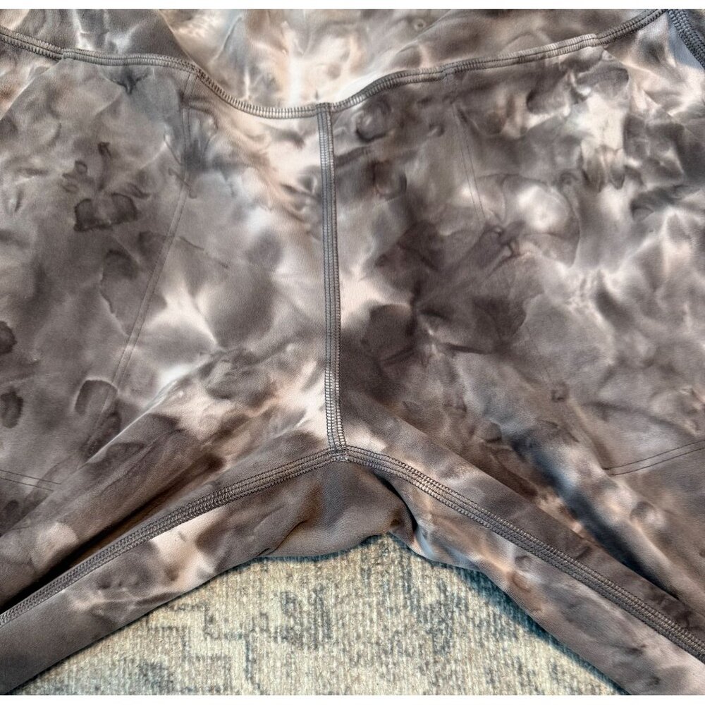 Lululemon Women's Align High Rise Jogger Pants Mink Berry Gray Tie Dye 6 Active - Picture 7 of 9